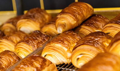 Fresh breads on the tray