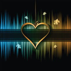 Disco club Valentine's day flyer with colorful elements. Ideal for poster and music background.