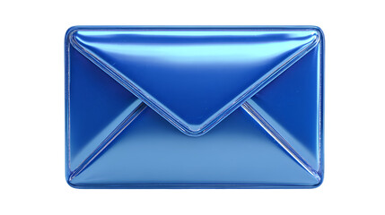 Modern Vibrant Blue Letter Icon for Web Interface and Contact Us

