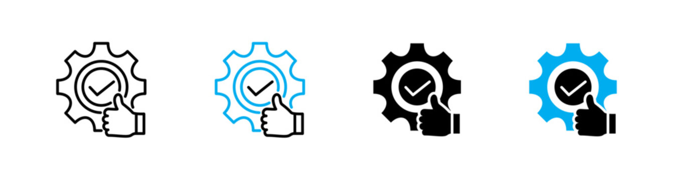 Reliability and Quality Control Icon vector illustration
