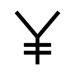 Obraz premium yen currency icon