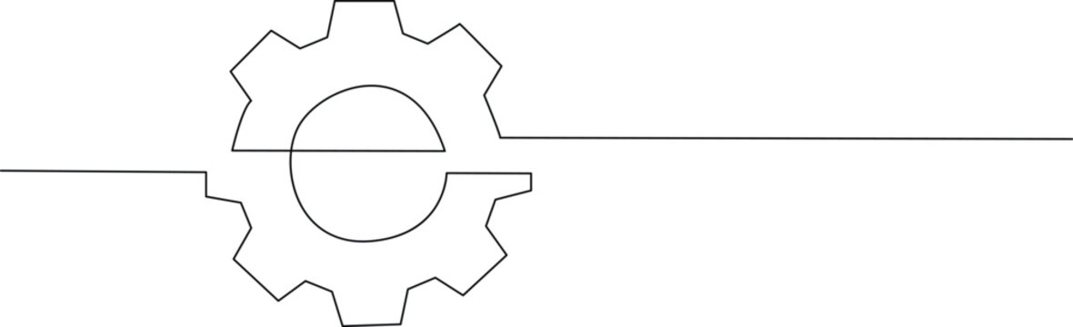 Mechanical gear on shaft Vector