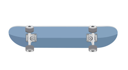 Blue Skateboard Illustration Isolated on White Background for Sport and Leisure Activities