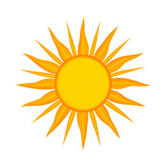 Bright Sun Illustration for Astronomy and Space Education