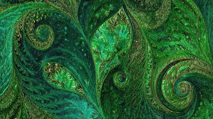 Abstract Green Patterned Background Design