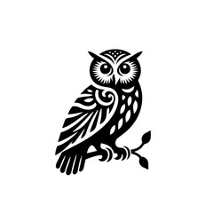 Obraz premium Owl 34 Vector Illustration – Cute Owl Bird Flat Design