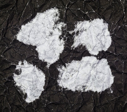 Set of ripped crumpled black paper and Realistic black torn paper edges and old torn paper background