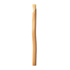 Obraz premium The natural wood miswak stick for traditional oral hygiene is isolated vertically in a bright, clean studio shot.