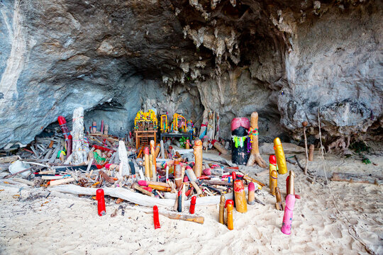 Princess Cave at Phra Nang beach, Thailand