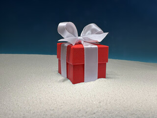 赤いギフトボックス