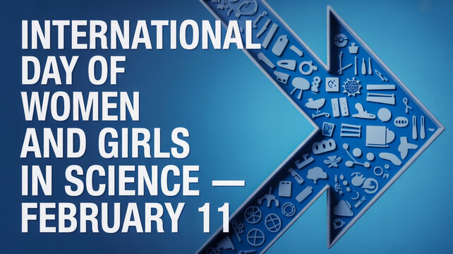 International day of women and girls in science - february 11, promoting inclusion and celebrating contributions to stem - Powered by Adobe