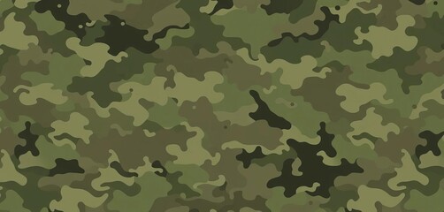 Fototapeta premium Abstract digital camouflage pattern background, featuring muted greens, browns, and grays, disguise, desert