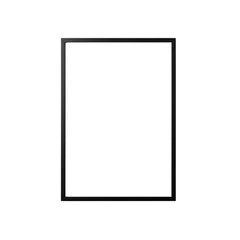 Minimalist frame isolated on transparent background