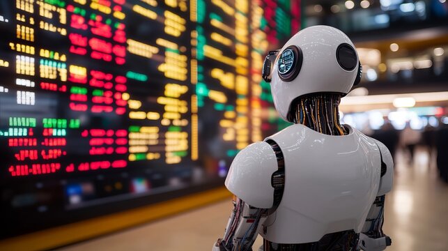 Holographic Stock Market Analysis Innovative Financial Technology for Future Investment Strategies - Powered by Adobe