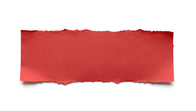 Crimson Strip's Imperfection: A fragment of textured crimson paper reveals the raw edge of a tear, symbolizing a moment of disruption.