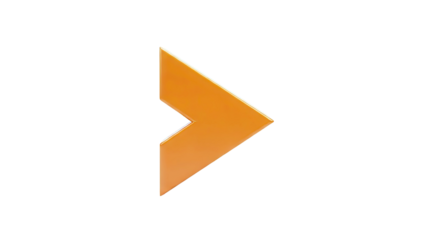 Orange Arrow Forward Icon