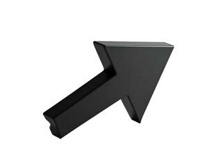 Black Arrow Directional Sign Pointer Indicator.