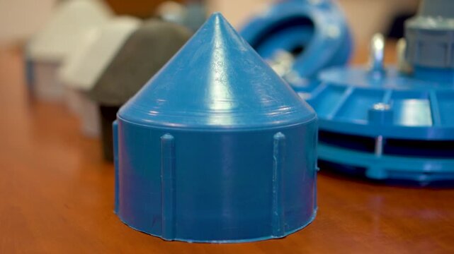 Production Of Plastic Pipes For Water. shut-off fittings for plastic pipes of various diameters
