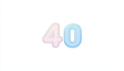 Vibrant and Colorful Celebration of the 50th Birthday with Bold Typography and Festive Decorations