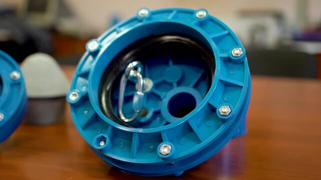 Production Of Plastic Pipes For Water. shut-off fittings for plastic pipes of various diameters