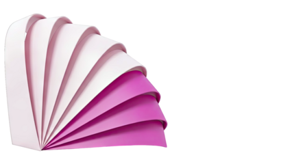 Abstract Fan of Pink and Purple Layers
