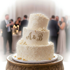 A slightly disheveled wedding