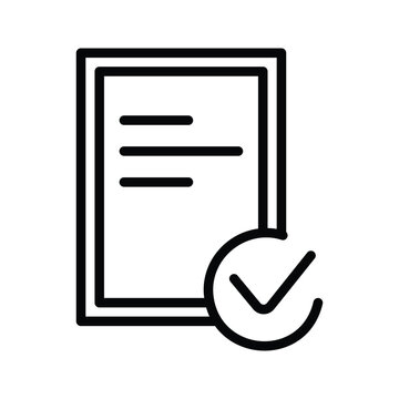 Approve document icon