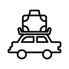 Obraz premium Car trip icon