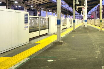 Evening view of the train station