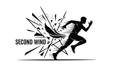 Athlete experiencing a burst of energy and speed during a race