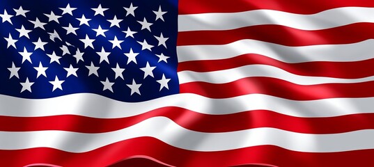 United States flag waving in the wind, a vibrant symbol of national pride and freedom for all