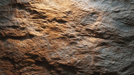 Textured rock surface with natural stone pattern and rough rugged geology. Abstract background for design element or backdrop.