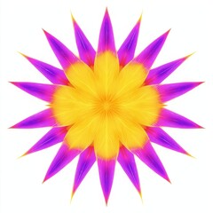 Fototapeta premium Vibrant Starburst Design in Bold Colors