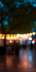 Soft, blurred lights create a magical, dreamlike atmosphere,  lights,  celebration