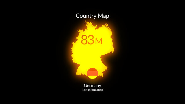 HUD Neon Maps Country Map With Flag Number (210 Flags, 195 World Countries Maps Included)