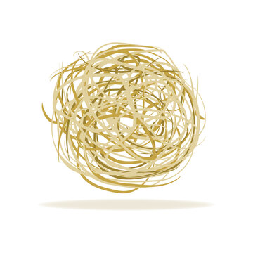 Roll tumbleweed icon cartoon vector. Dry bush. Dust plant