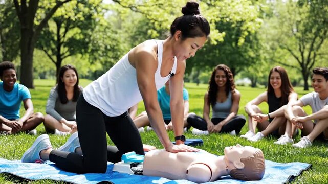CPR Training - A Comprehensive Guide to Cardiopulmonary Resuscitation Techniques.