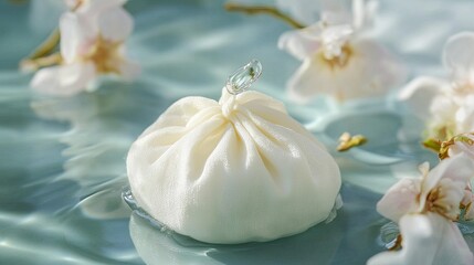 Soft drop of oil absorbed by cotton cloth for scent sachet .