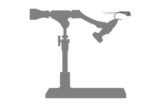 Fly Tying Vise Silhouette