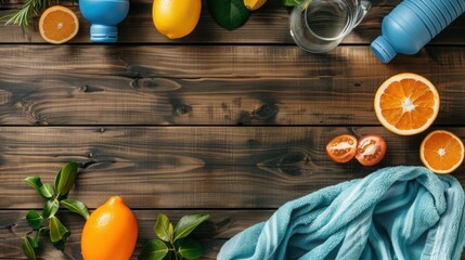 Fitness Lifestyle Background With Open Space