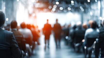 People in suits at an event