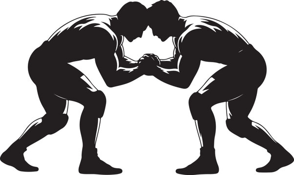 Wrestler fighting