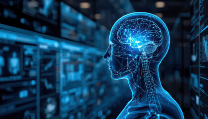 Neural network brain digital interface medical visualization continuous learning