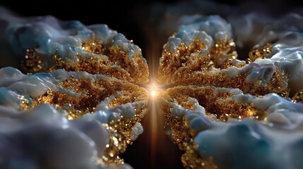 Abstract Cloud and Gold