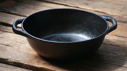 An isolated cast iron frying pan and stainless steel skillet kitchenware utensil set for domestic cooking preparation on a background