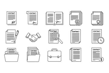 document icons sheet vector
