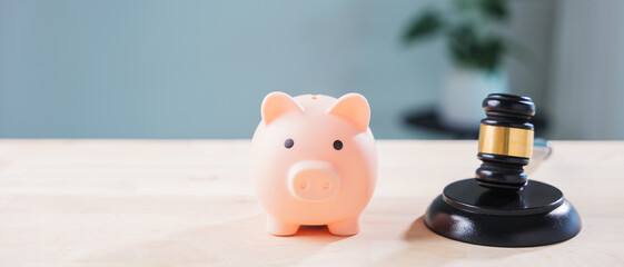 Salary compliance banking transparency legal money bank piggy save taxation laws ensure justice, as...