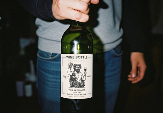 Wine Bottle Mockup