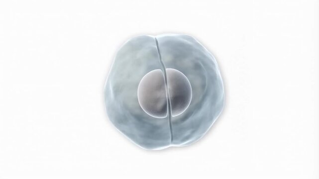 Cell division process highlighting mitosis stages and cytokinesis in high resolution