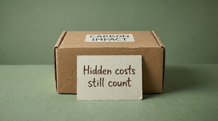 Fototapeta premium Cardboard Box with 